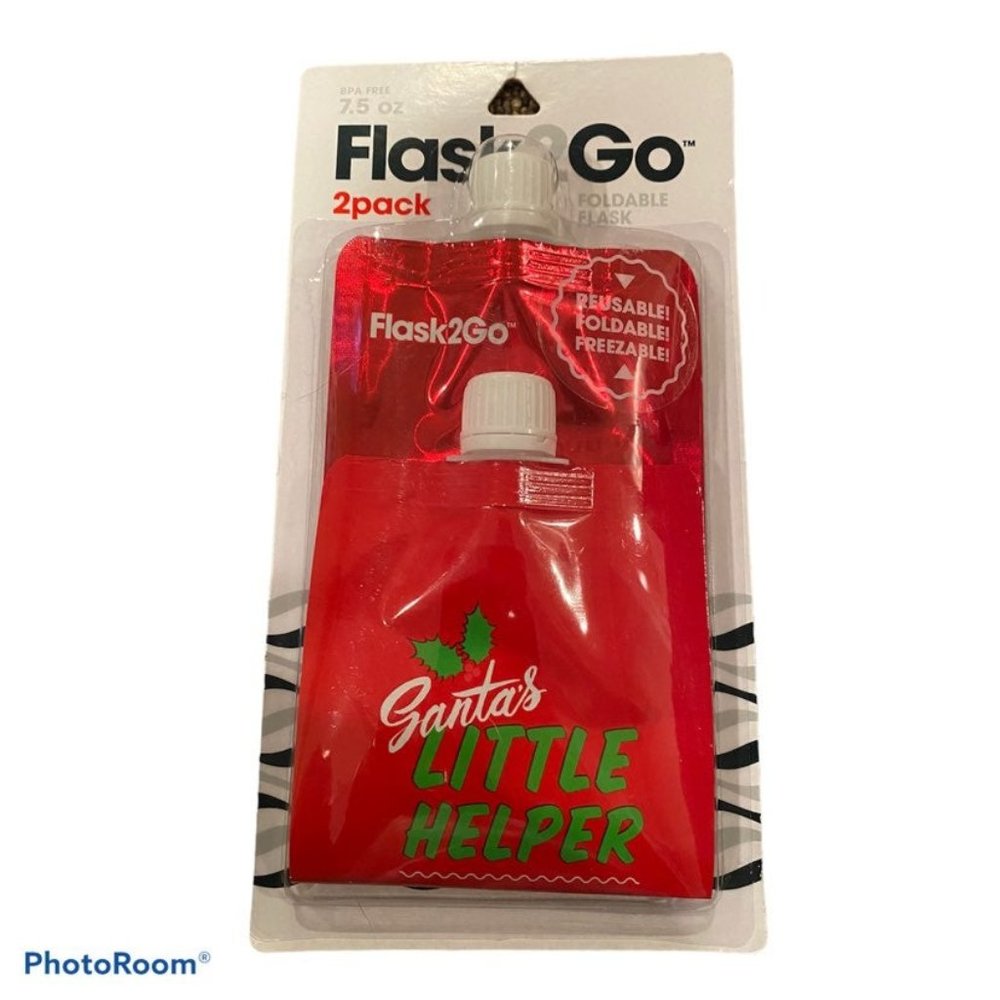 Flask2Go Foldable Flask Holiday 2 Pack